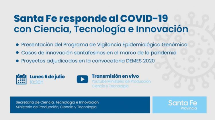 Santa Fe responde al COVID-19 con Ciencia, Tecnología e Innovación