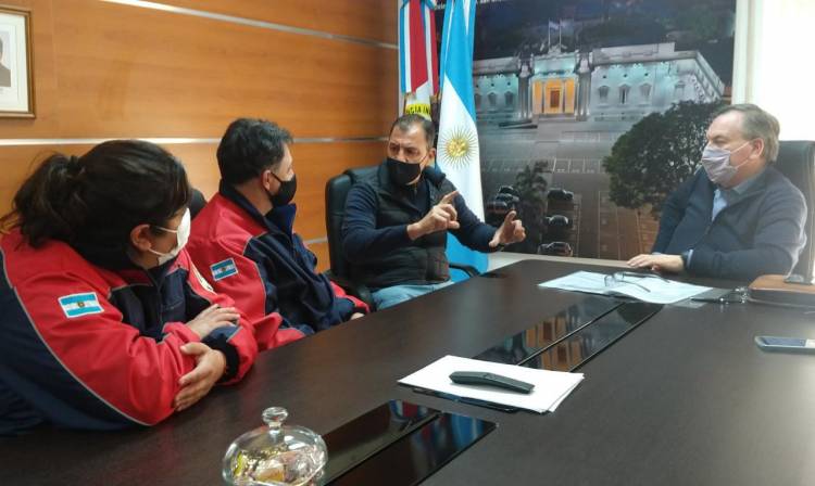 El Senador Michlig junto a Rigo, González y Martino se reunieron con diversas instituciones de San Cristóbal