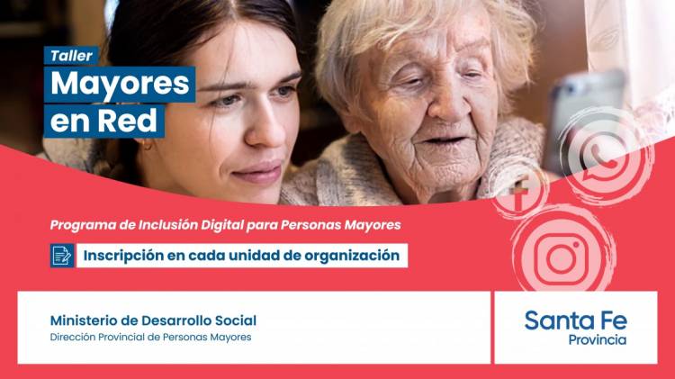 La provincia abrió la inscripción al programa de inclusión digital para personas mayores