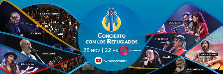 Lebón, Vitale y Lizarazu actuarán en la nueva edición de "Concierto con los refugiados"