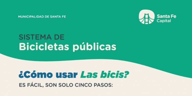 La Municipalidad de Santa Fe relanzó el sistema público de bicis: seguirá siendo gratuito