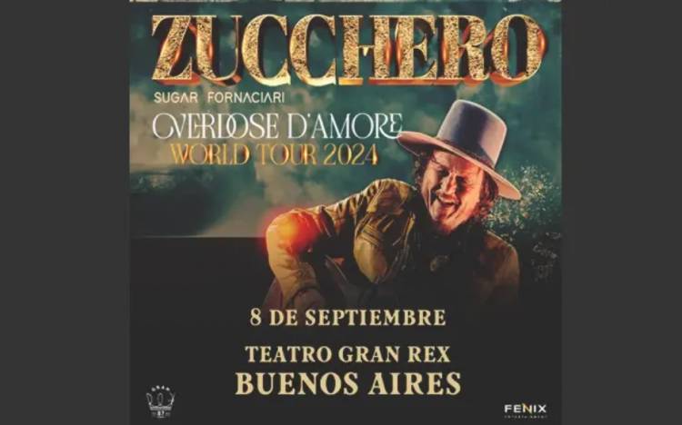 Zucchero se presentará en  Argentina