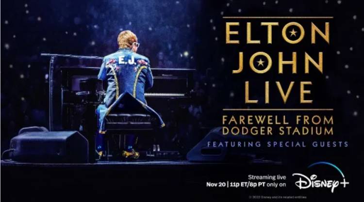 El último concierto de Elton John en los Estados Unidos podrá verse por Disney+