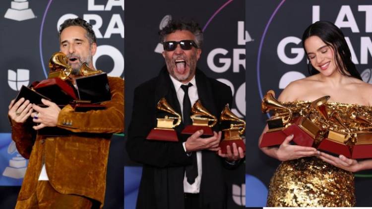Grammy Latino 2022:  Jorge Drexler, Fito Páez, Rosalía y Bad Bunny fueron los grandes galardonados