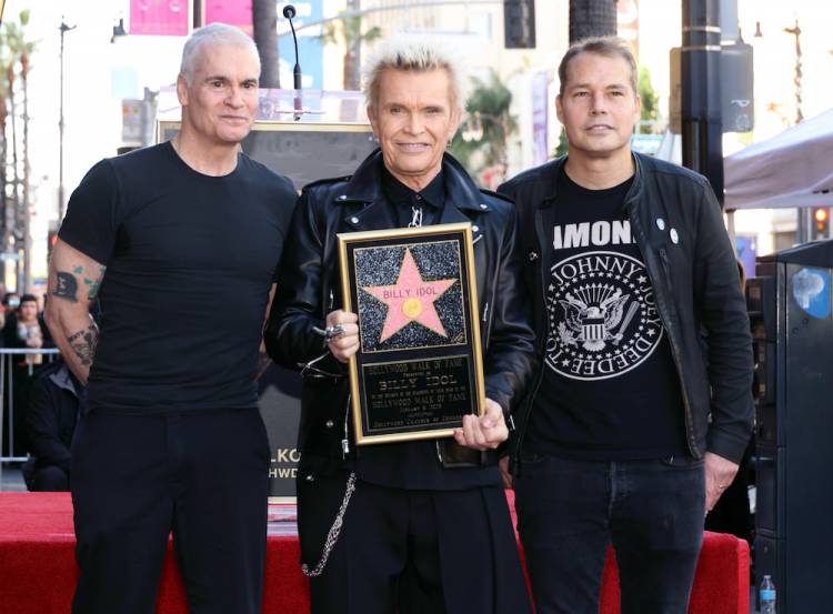 Billy Idol ya tiene su estrella en el Paseo de la Fama en Hollywood