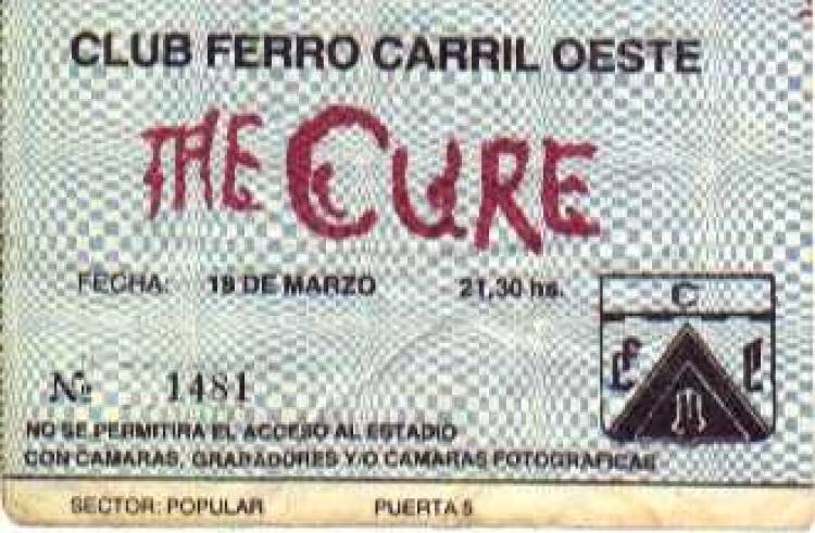 Se cumplen 36 años del primer show de The Cure en Argentina