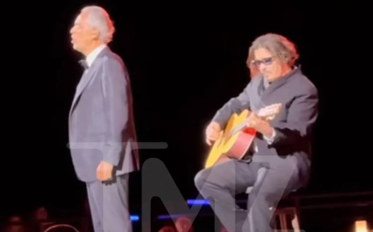 Andrea Bocelli y Johnny Depp homenajearon a Jeff Beck en Italia