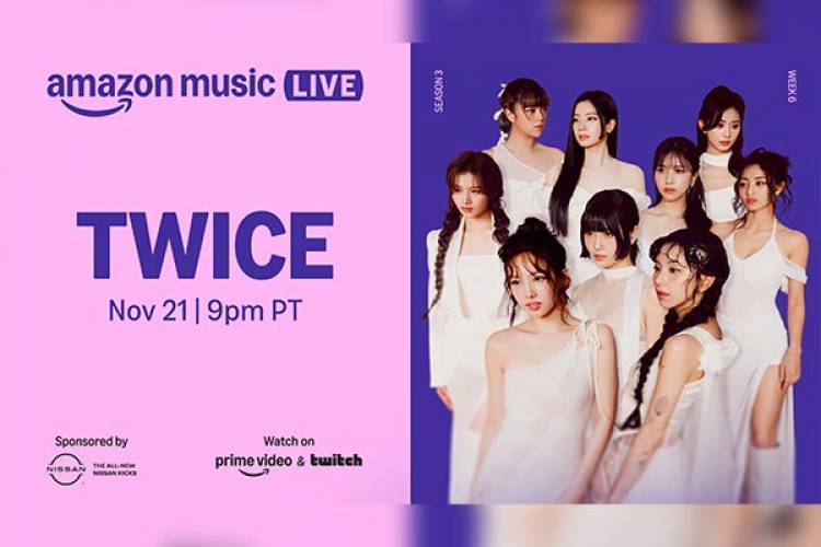 트와이스, 아마존 뮤직 라이브 출연 - TWICE actuará en Amazon Music Live