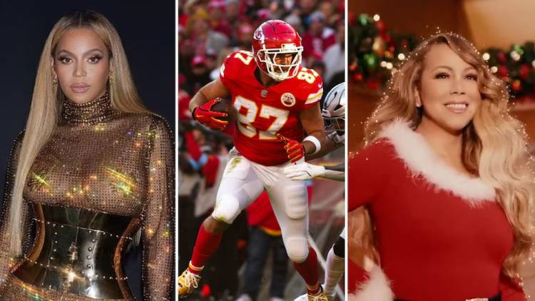 Beyoncé y Mariah Carey fueron las protagonistas de los partidos de Navidad de la NFL